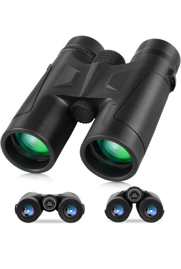 10X42 Binoculars for Adult, with BAK4 Prism FMC Lens, HD Professional Compact Lightweight Binoculars