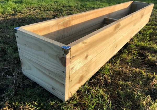 6ft Long Rustic EXTRA LARGE JUMBO Wooden Planter Timber Garden Flower Trough Tub