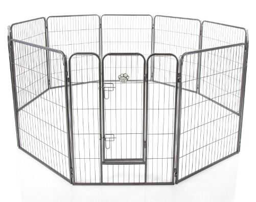 Heavy Duty Cozy Pet Puppy Playpen 1m High 10 Panel  Large Run Crate Pen Dog Cage