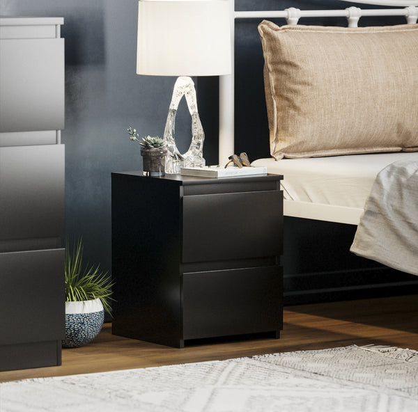 Modern black Chest of Drawers Bedroom Furniture Storage Bedside 2 to 8 Drawers