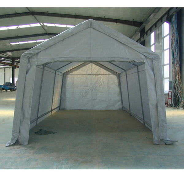 3X6M Garage Carport Shelter Cover Car Port Canopy Gazebo Tent Galvanised Steel