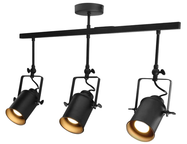 Modern Retro 3 Way Adjustable GU10 Ceiling Spotlight Kitchen Bar Light