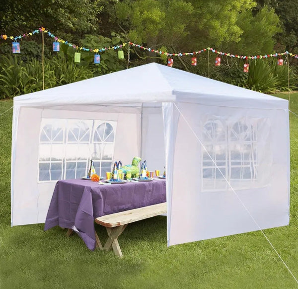 Gazebo Marquee Party Tent With Sides Waterproof Garden Patio Outdoor Canopy 3x3M