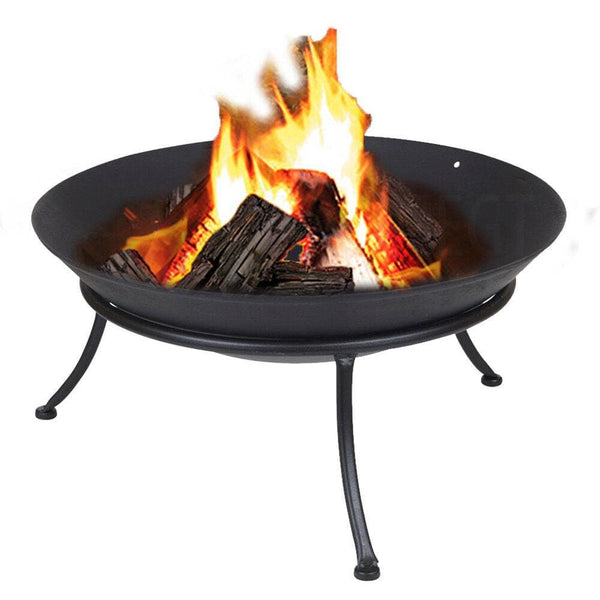 Cast Iron Fire Bowl Traditional Log Fire Pit Outdoor Heating Camp Site Barbecue 5060577392767 freeshipping - Goxom