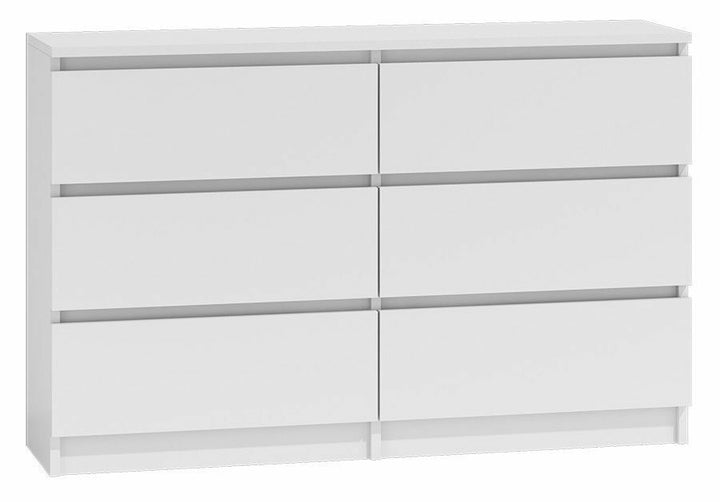 Modern White Chest of Drawers Bedroom Furniture Storage Bedside 2 to 8 Drawers - Goxom