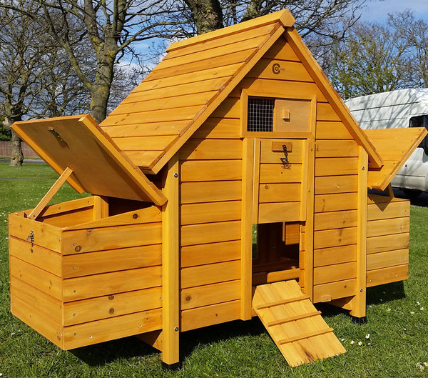 CHICKEN COOP RUN HEN HOUSE POULTRY ARK HOME NEST BOX COUP COOPS 6002N