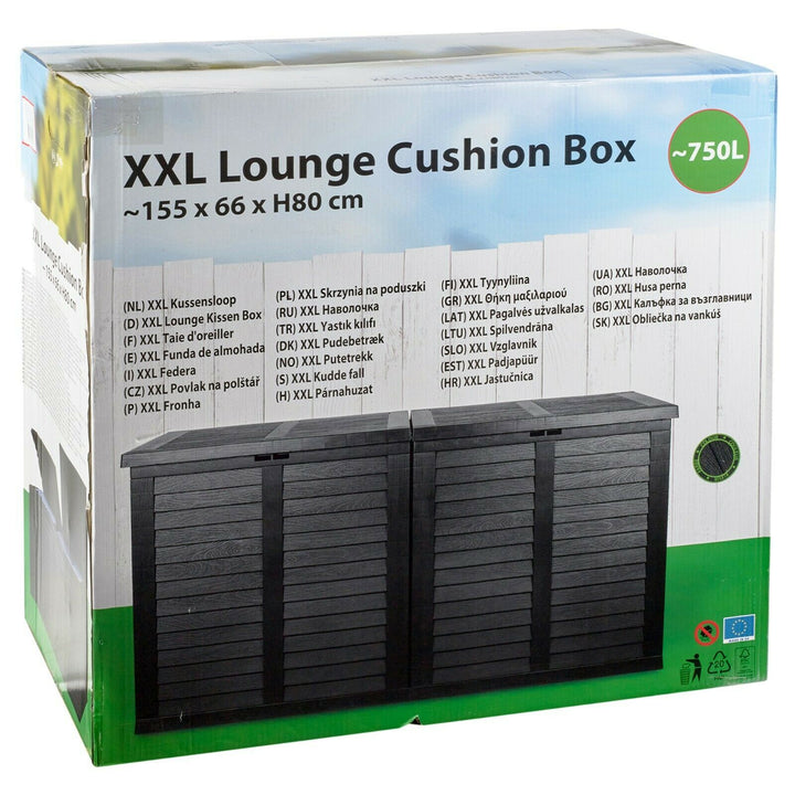 Large 750L Garden Storage Outdoor Box Plastic Utility Chest Unit Box Waterproof freeshipping - Goxom